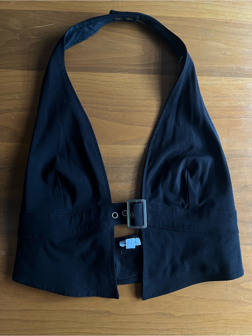 Garage Black Tank Top with Logo Tag